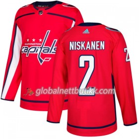 Washington Capitals Hockeydrakt Matt Niskanen 2 2017-2018 Rød Adidas Authentic - Herre